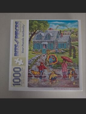 BITS and PIECES 1000-Piece 'After The Spring Rain' Jigsaw Puzzle - Multicolor
